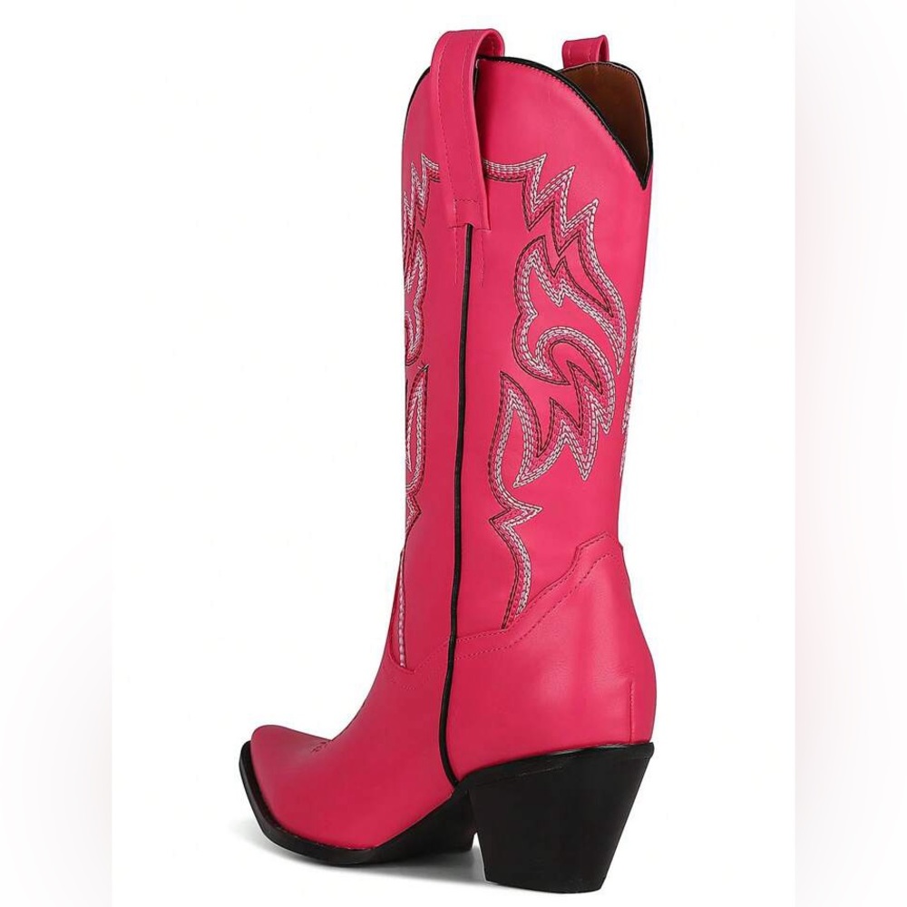 Hot Pink Western Cowgirl boots - Picture 3 of 5